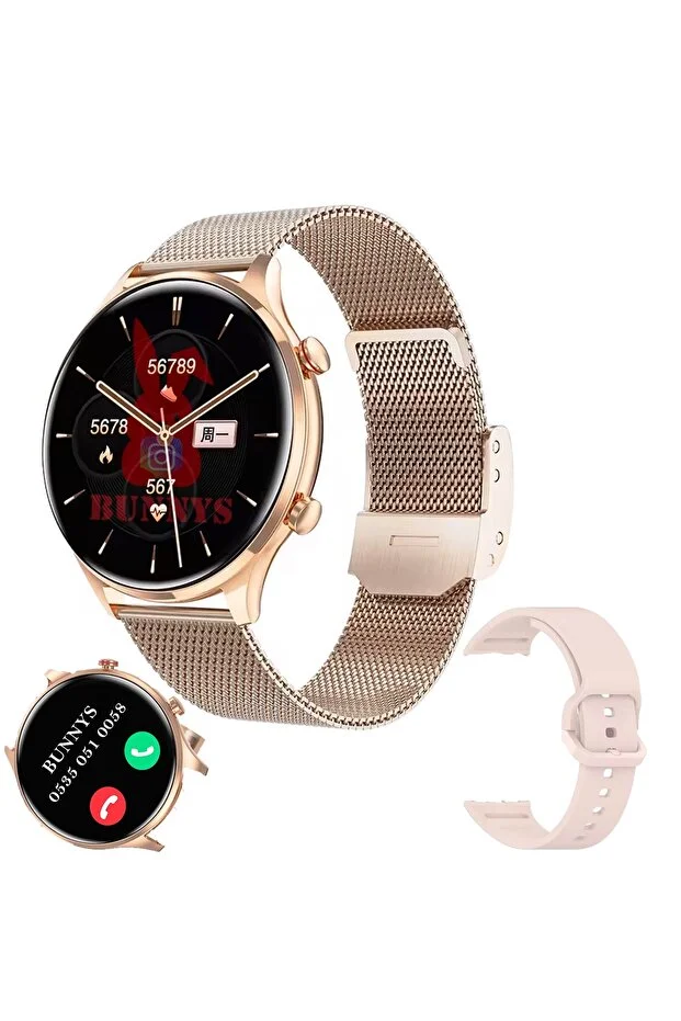 Huawei Mate 70 Uyumlu Su Geçirmez Akıllı Saat Mini 1.32 İnç AMOLED